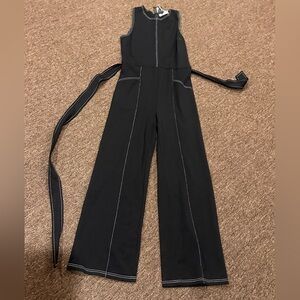 NWT Retail Value $78 TOWNE Black 1 pc pant jumpsuit romper play suit career